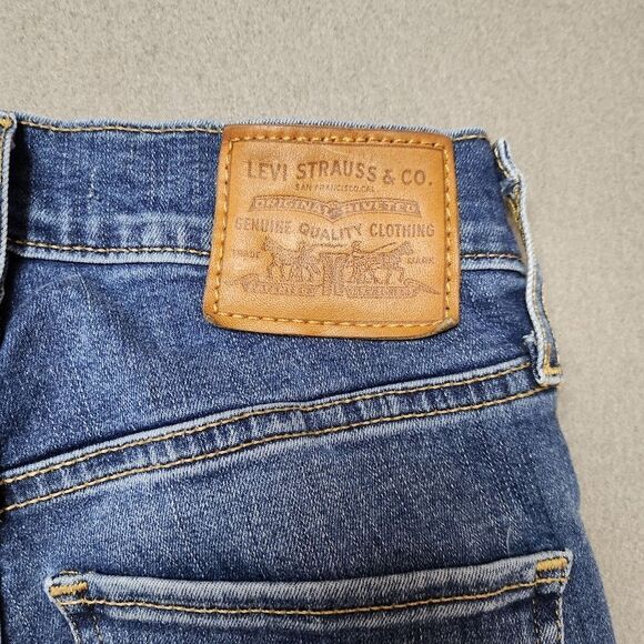 Levi's Mile High Rise Blue Super Skinny Jeans Size 24 - Picture 9 of 13